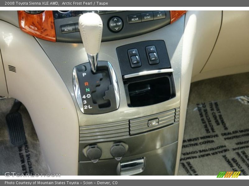 Arctic Frost Pearl / Taupe 2008 Toyota Sienna XLE AWD