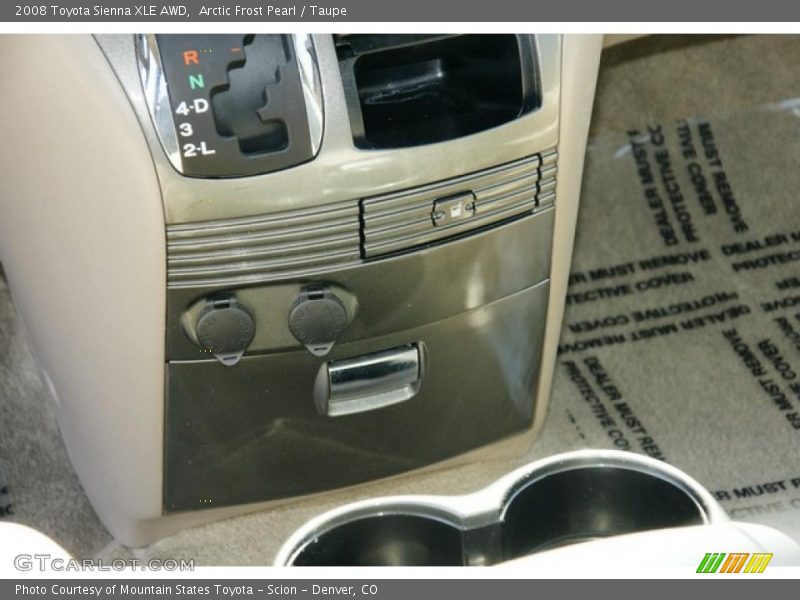 Arctic Frost Pearl / Taupe 2008 Toyota Sienna XLE AWD