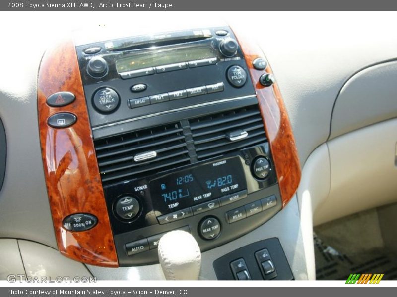Arctic Frost Pearl / Taupe 2008 Toyota Sienna XLE AWD