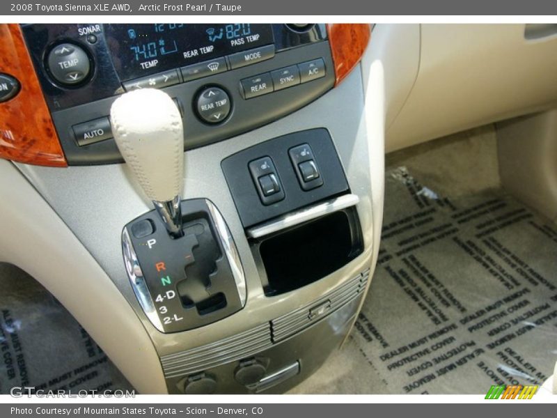 Arctic Frost Pearl / Taupe 2008 Toyota Sienna XLE AWD