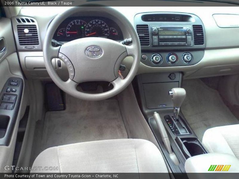 Black / Taupe 2006 Toyota Camry LE