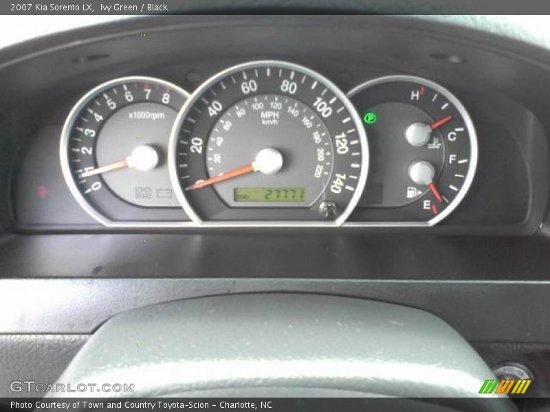 Ivy Green / Black 2007 Kia Sorento LX
