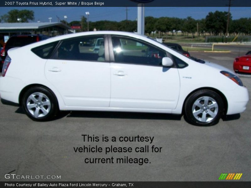 Super White / Bisque Beige 2007 Toyota Prius Hybrid