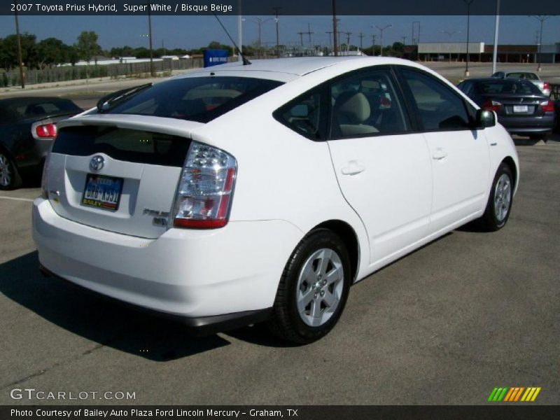 Super White / Bisque Beige 2007 Toyota Prius Hybrid