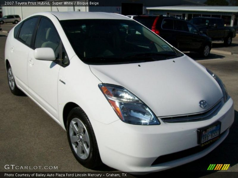 Super White / Bisque Beige 2007 Toyota Prius Hybrid