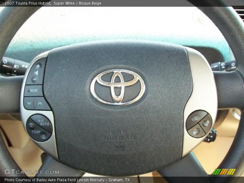 Super White / Bisque Beige 2007 Toyota Prius Hybrid