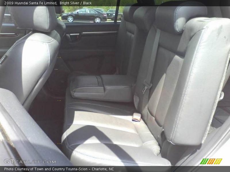 Bright Silver / Black 2009 Hyundai Santa Fe Limited