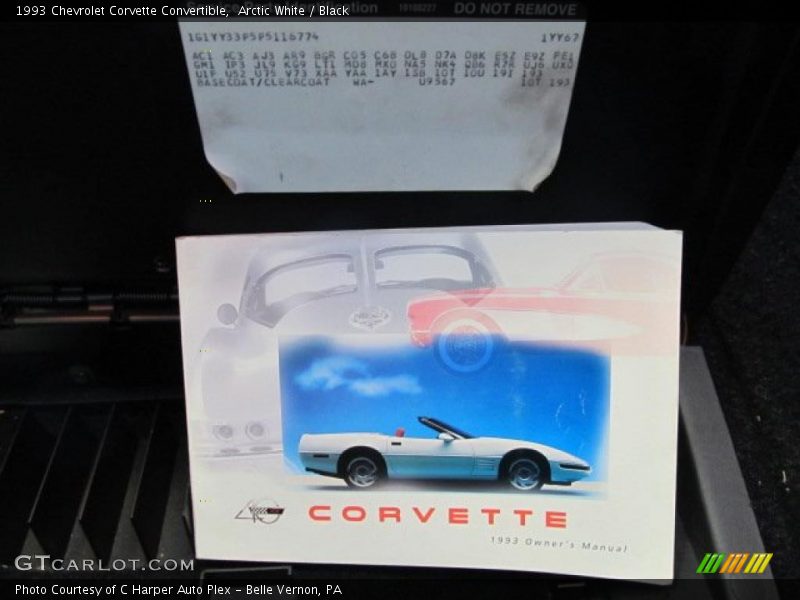 Books/Manuals of 1993 Corvette Convertible
