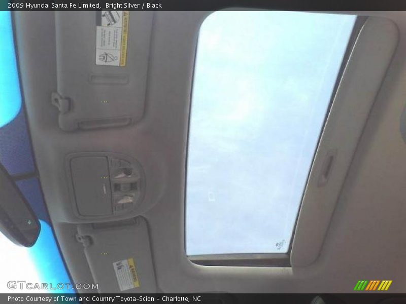 Bright Silver / Black 2009 Hyundai Santa Fe Limited