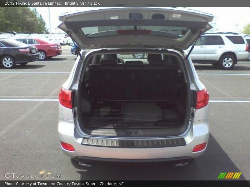 Bright Silver / Black 2009 Hyundai Santa Fe Limited