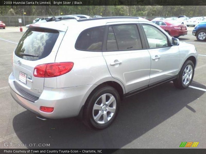 Bright Silver / Black 2009 Hyundai Santa Fe Limited