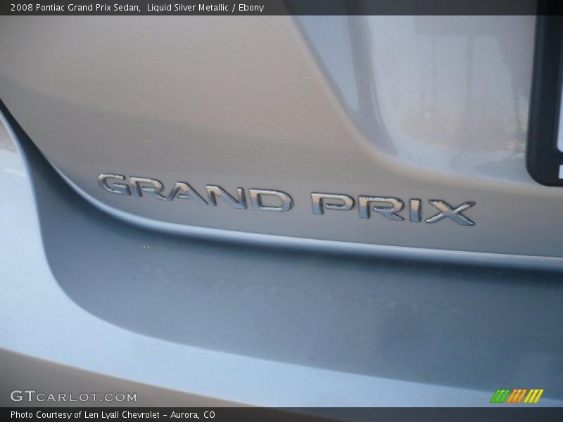 Liquid Silver Metallic / Ebony 2008 Pontiac Grand Prix Sedan