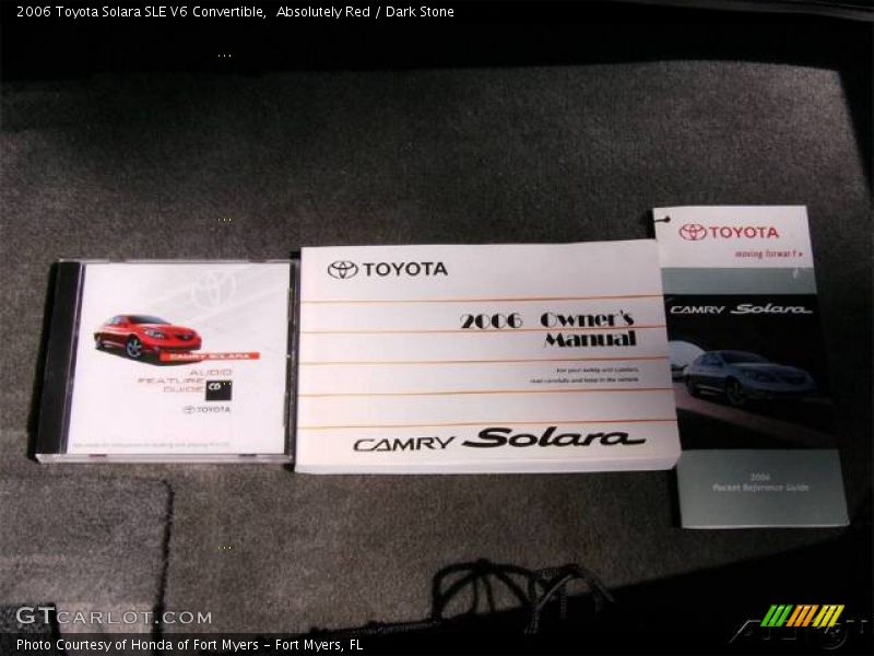 Absolutely Red / Dark Stone 2006 Toyota Solara SLE V6 Convertible