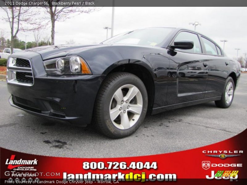 Blackberry Pearl / Black 2011 Dodge Charger SE