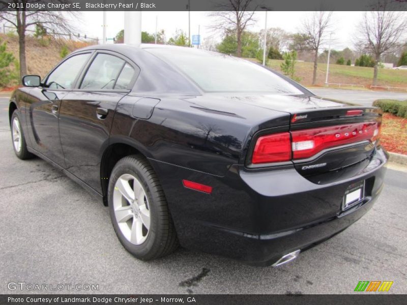 Blackberry Pearl / Black 2011 Dodge Charger SE