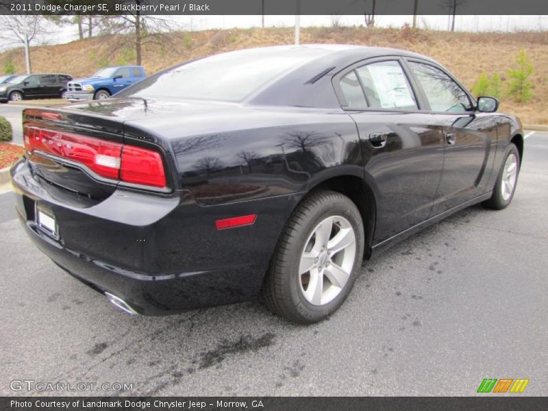 Blackberry Pearl / Black 2011 Dodge Charger SE