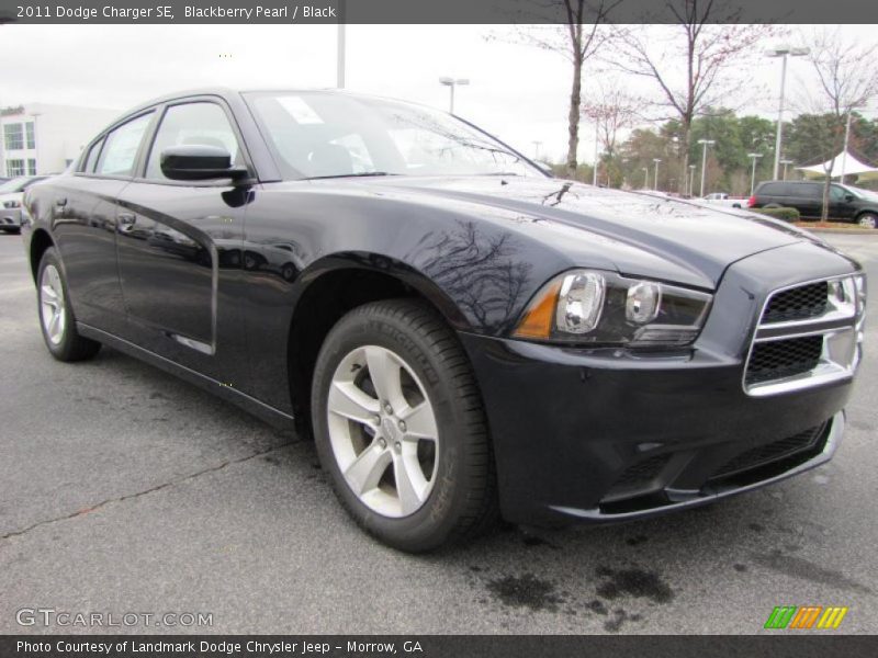 Blackberry Pearl / Black 2011 Dodge Charger SE