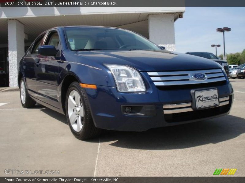 Dark Blue Pearl Metallic / Charcoal Black 2007 Ford Fusion SE