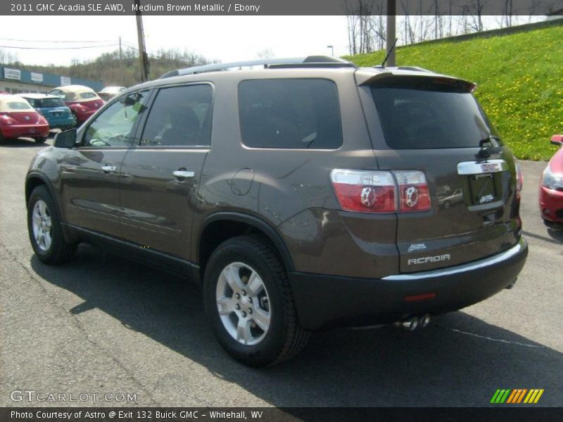 Medium Brown Metallic / Ebony 2011 GMC Acadia SLE AWD