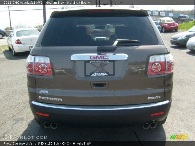 Medium Brown Metallic / Ebony 2011 GMC Acadia SLE AWD