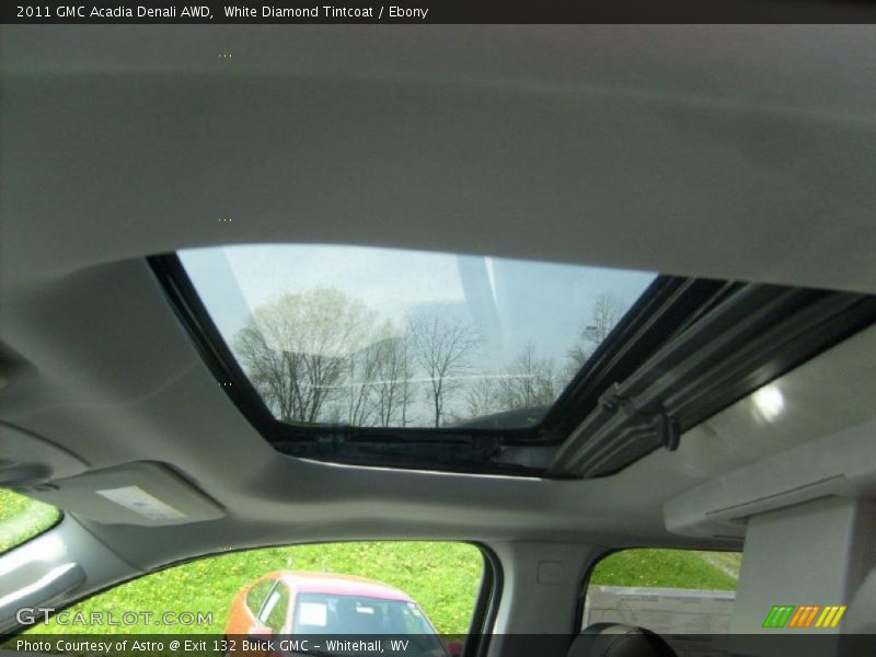 White Diamond Tintcoat / Ebony 2011 GMC Acadia Denali AWD