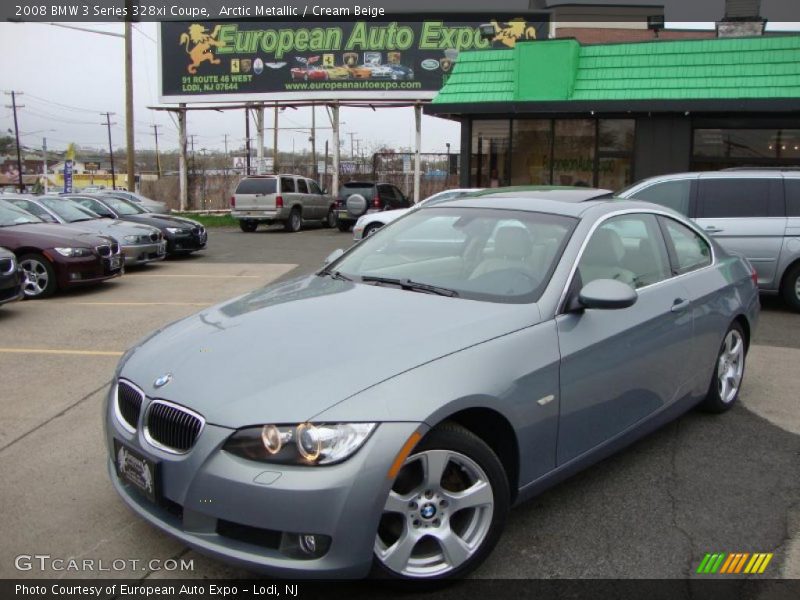 Arctic Metallic / Cream Beige 2008 BMW 3 Series 328xi Coupe