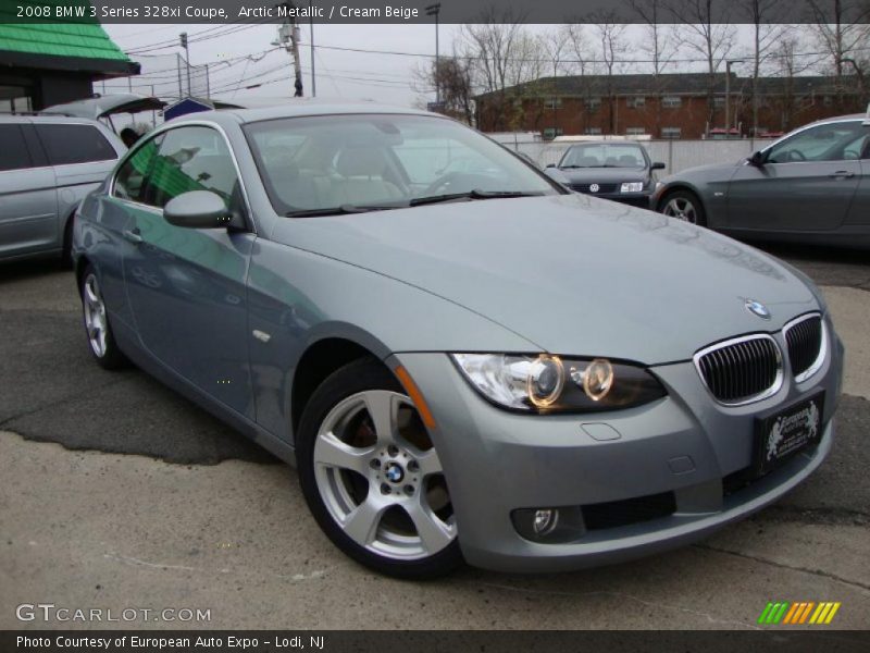 Arctic Metallic / Cream Beige 2008 BMW 3 Series 328xi Coupe
