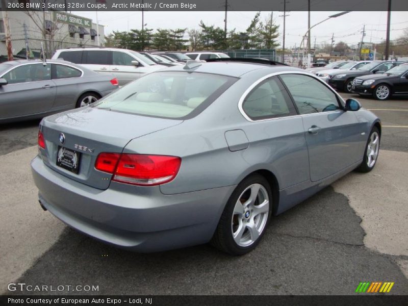 Arctic Metallic / Cream Beige 2008 BMW 3 Series 328xi Coupe
