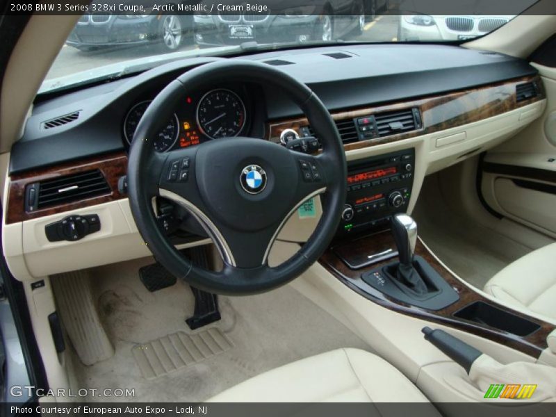 Arctic Metallic / Cream Beige 2008 BMW 3 Series 328xi Coupe