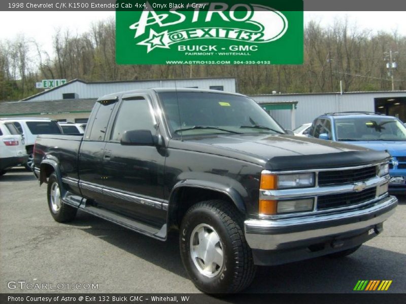 Onyx Black / Gray 1998 Chevrolet C/K K1500 Extended Cab 4x4