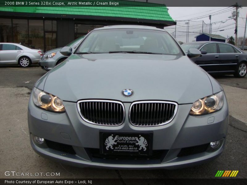 Arctic Metallic / Cream Beige 2008 BMW 3 Series 328xi Coupe