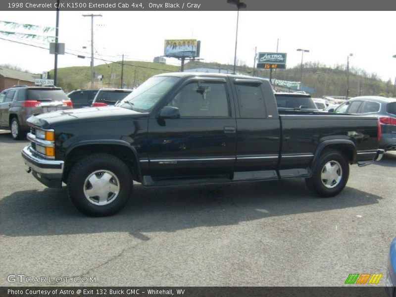 Onyx Black / Gray 1998 Chevrolet C/K K1500 Extended Cab 4x4