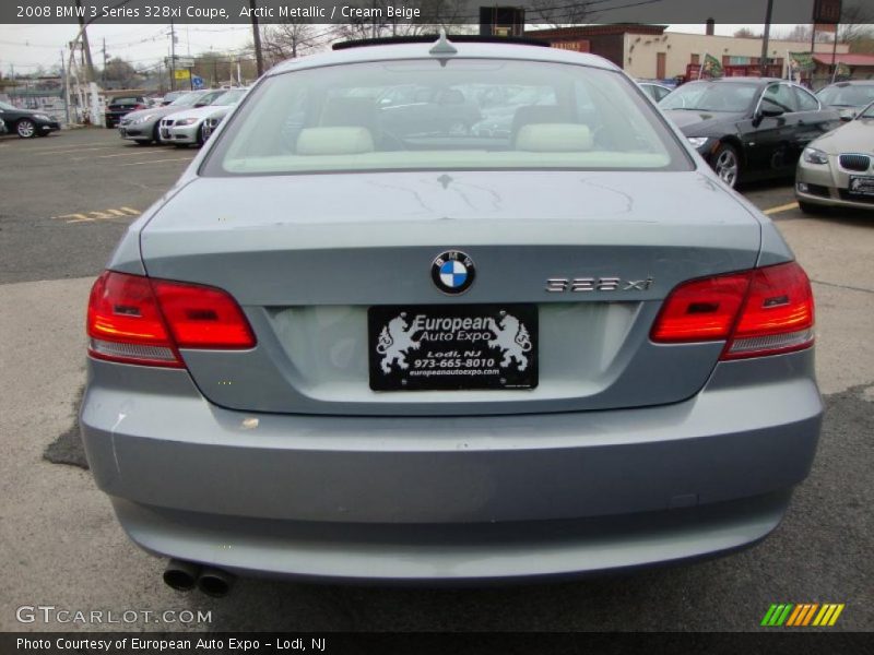 Arctic Metallic / Cream Beige 2008 BMW 3 Series 328xi Coupe