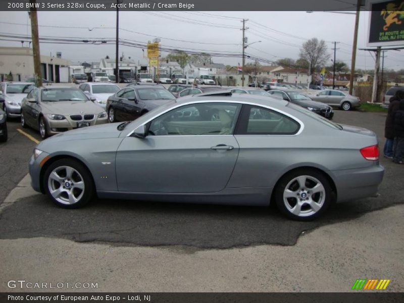 Arctic Metallic / Cream Beige 2008 BMW 3 Series 328xi Coupe