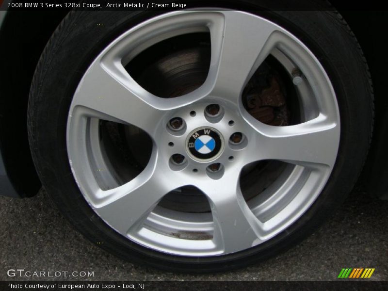 Arctic Metallic / Cream Beige 2008 BMW 3 Series 328xi Coupe