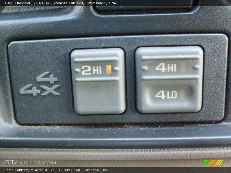 Onyx Black / Gray 1998 Chevrolet C/K K1500 Extended Cab 4x4