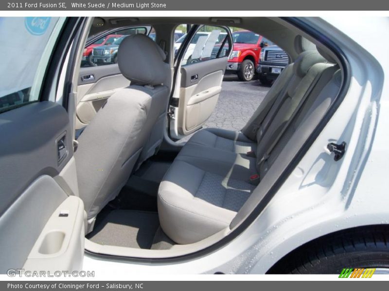 White Suede / Medium Light Stone 2011 Ford Fusion SE