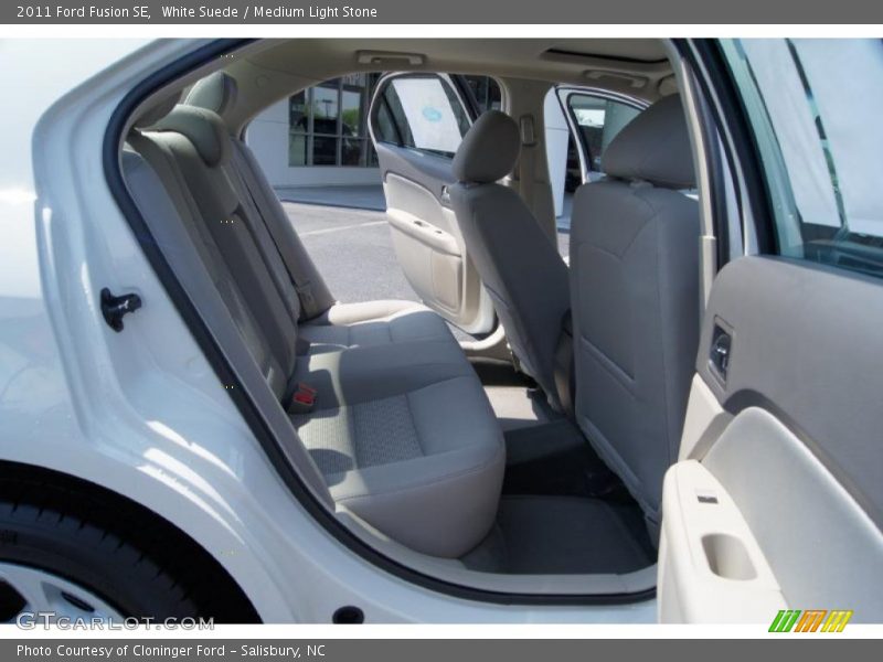White Suede / Medium Light Stone 2011 Ford Fusion SE