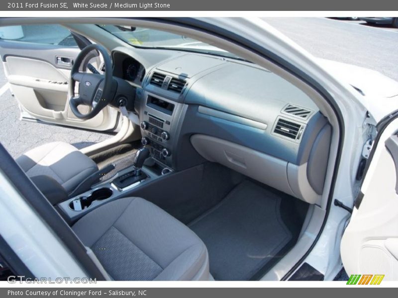 White Suede / Medium Light Stone 2011 Ford Fusion SE