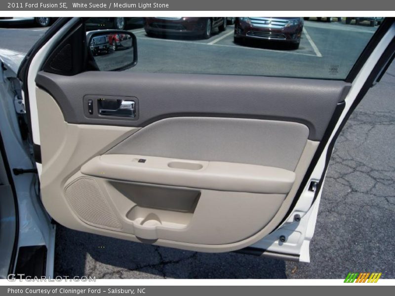 White Suede / Medium Light Stone 2011 Ford Fusion SE