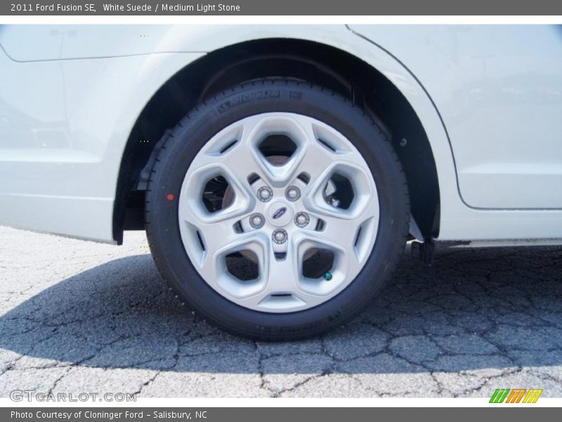White Suede / Medium Light Stone 2011 Ford Fusion SE