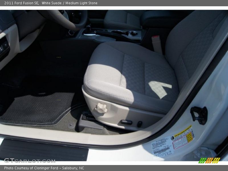 White Suede / Medium Light Stone 2011 Ford Fusion SE