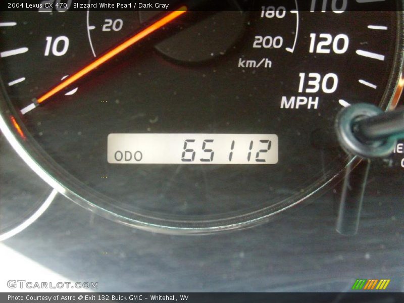 Blizzard White Pearl / Dark Gray 2004 Lexus GX 470