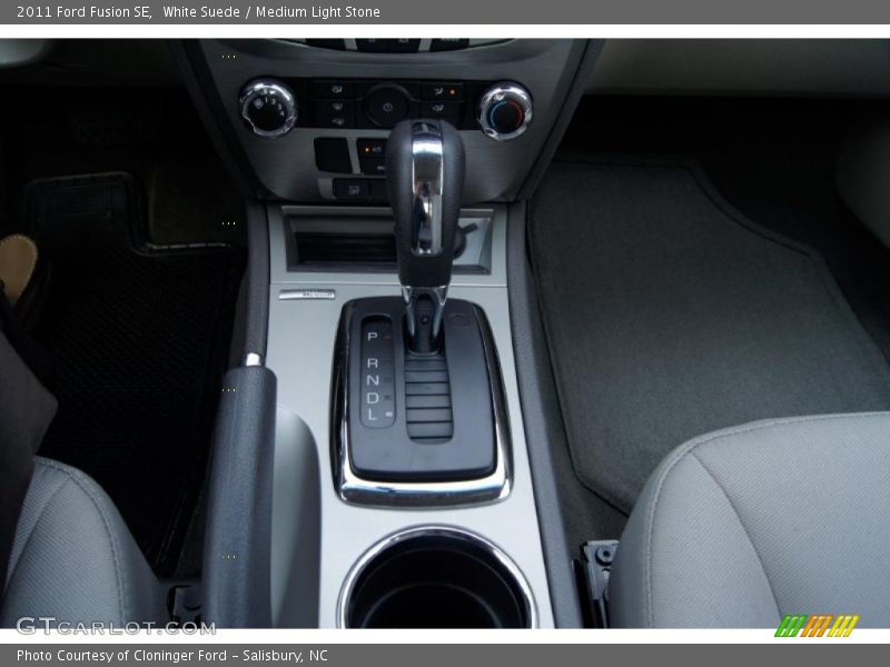 White Suede / Medium Light Stone 2011 Ford Fusion SE