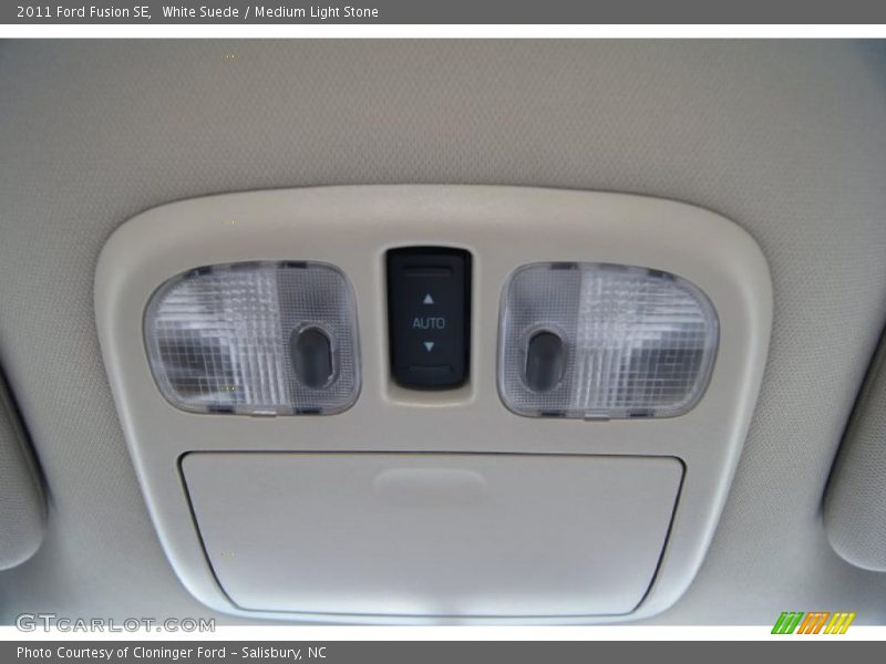 White Suede / Medium Light Stone 2011 Ford Fusion SE