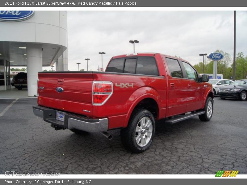 Red Candy Metallic / Pale Adobe 2011 Ford F150 Lariat SuperCrew 4x4