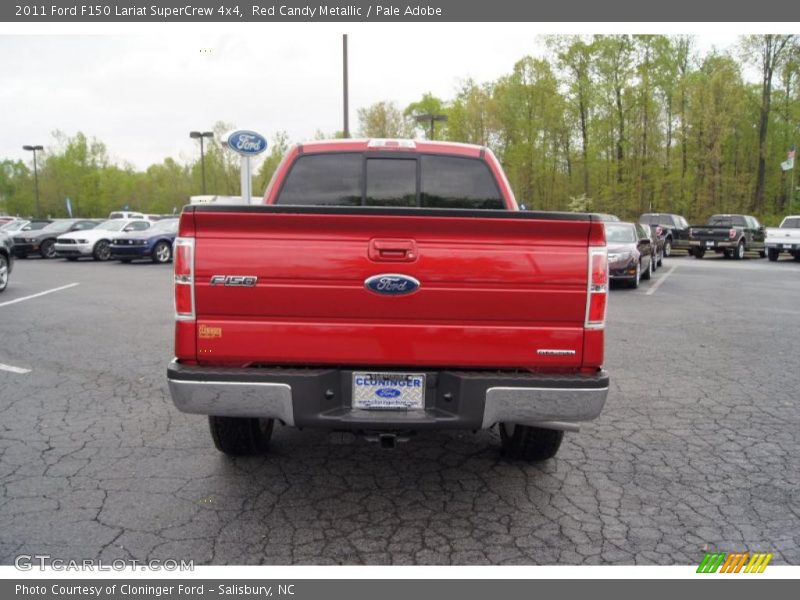 Red Candy Metallic / Pale Adobe 2011 Ford F150 Lariat SuperCrew 4x4