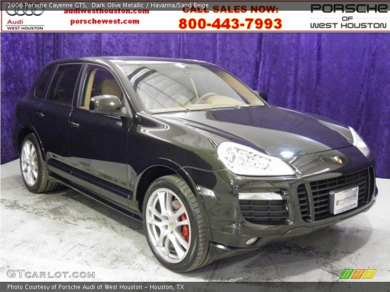 Dark Olive Metallic / Havanna/Sand Beige 2008 Porsche Cayenne GTS