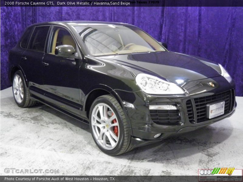 Dark Olive Metallic / Havanna/Sand Beige 2008 Porsche Cayenne GTS