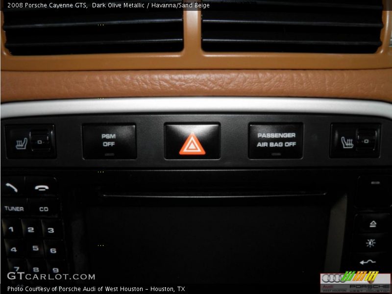 Dark Olive Metallic / Havanna/Sand Beige 2008 Porsche Cayenne GTS
